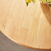 Bude Round Oak Effect Solid Wood 4 Seater Dining Table