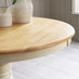 Bude Cream Round Wooden Dining Table & 4 Belgravia Chairs