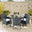 Barbados Grey Rattan 4 Seat Garden Dining Set