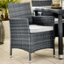 Barbados Grey Rattan 4 Seat Garden Dining Set