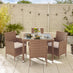 Barbados Beige Rattan 4 Seat Garden Dining Set