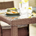 Barbados Beige Rattan 4 Seat Garden Dining Set
