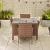 Barbados Beige Rattan 4 Seat Garden Dining Set