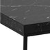 Baron Rectangular Black Marble Effect Coffee Table