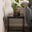 Baron Square Black Marble Effect Side Table