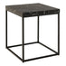 Baron Square Black Marble Effect Side Table