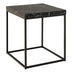 Baron Square Black Marble Effect Side Table