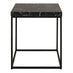 Baron Square Black Marble Effect Side Table