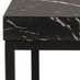 Baron Square Black Marble Effect Side Table