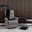 Avon Round Black Marble Side Table