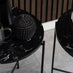Avon Round Black Marble Side Table