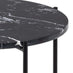 Avon Round Black Marble Side Table