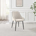 Nina White Marble Ceramic Top Round Dining Table & 4 Cream Beaumont Chairs