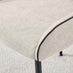 Novara 100cm Black Top Black Leg Round Dining Table & 4 Cream Beaumont Chairs