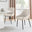 2x Beaumont Cream Fabric Dining Chairs