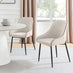2x Beaumont Cream Fabric Dining Chairs