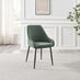 Lynton Large Walnut Effect Wood Dining Table + 4 Green Beaumont Chairs & Bench