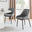 2x Beaumont Grey Fabric Dining Chairs