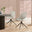 2x Beaumont Cream Fabric Swivel Dining Chairs