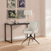 Beaumont Cream Fabric Swivel Office Chair