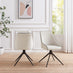 2x Beaumont Cream Fabric Swivel Dining Chairs