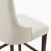 2x Belgravia Beige Fabric Bar Chairs Walnut Effect Legs