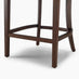 2x Belgravia Beige Fabric Bar Chairs Walnut Effect Legs