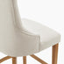 2x Belgravia Beige Fabric Bar Chairs Oak Effect Legs