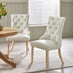 Bude Cream Round Wooden Dining Table & 4 Belgravia Chairs