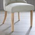 Padstow Cream Wooden Extending Dining Table & 4 Beige Belgravia Chairs