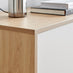 Bisset Off White and Wood Effect 1 Door and 3 Drawer Sideboard
