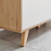 Bisset Off White and Wood Effect 1 Door and 3 Drawer Sideboard