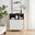 Bisset Off White and Wood Effect 2 Door Tall Storage Sideboard