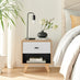 Bisset 1 Drawer Wood Bedside Table