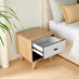Bisset 1 Drawer Wood Bedside Table