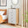 Bisset Off White and Wood Effect 5 Drawer Tall Chest of Drawers