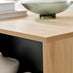 Bisset Rectangular 1 Drawer Storage Off White and Wood Effect Coffee Table