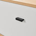 Bisset Rectangular 1 Drawer Storage Off White and Wood Effect Coffee Table