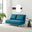 Bobby Blue Fabric Double Folding Sofa Bed