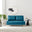 Bobby Blue Fabric Double Folding Sofa Bed