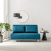 Bobby Blue Fabric Double Folding Sofa Bed