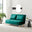 Bobby Green Velvet Double Folding Sofa Bed