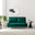 Bobby Green Velvet Double Folding Sofa Bed