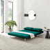 Bobby Green Velvet Double Folding Sofa Bed