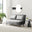 Bobby Grey Velvet Double Folding Sofa Bed