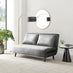 Bobby Grey Velvet Double Folding Sofa Bed