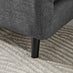 Bobby Dark Grey Fabric Double Folding Sofa Bed