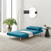 Bobby Blue Fabric Single Folding Sofa Bed
