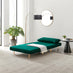 Bobby Green Velvet Single Folding Sofa Bed