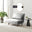Bobby Grey Velvet Single Folding Sofa Bed